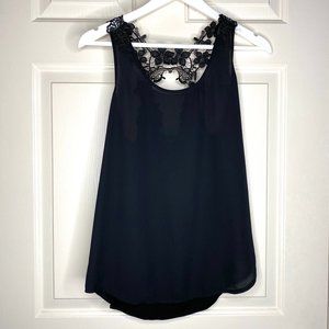 Express Floral Lace Back Tank